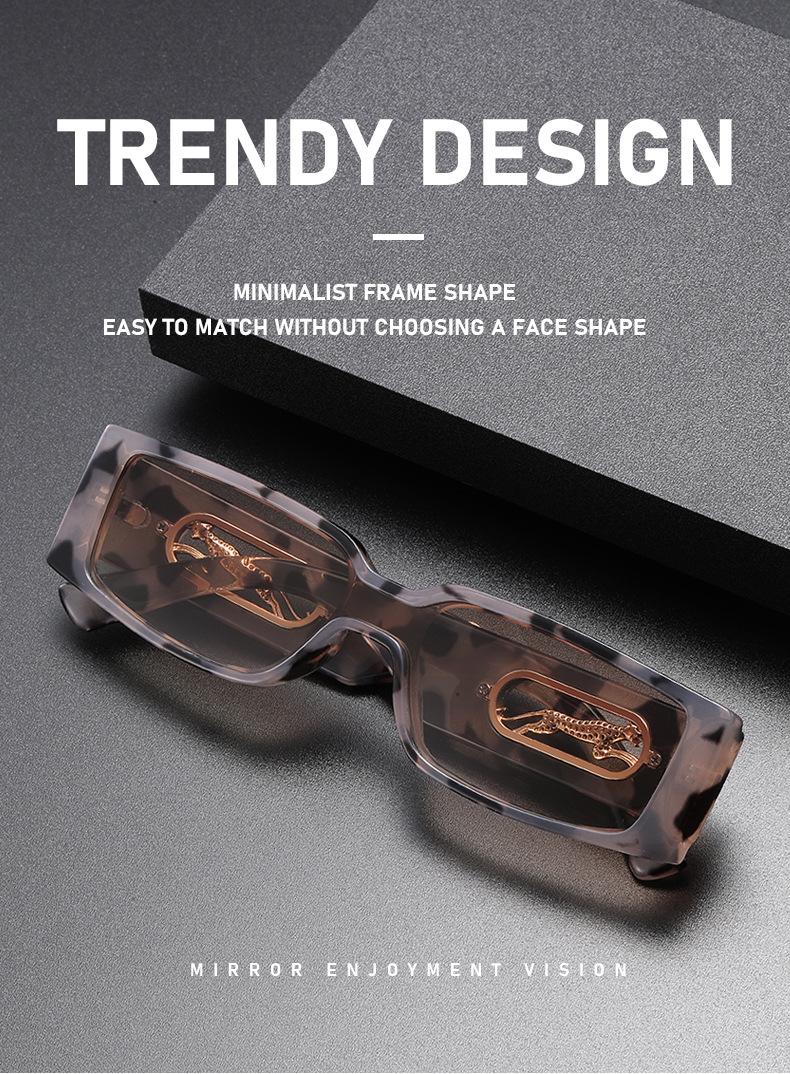 Women's Retro Rectangle Sunglasses - 2026 Slim Narrow Frame, Gradient UV400 Lenses, Y2K Trendy Streetwear Shades for Men