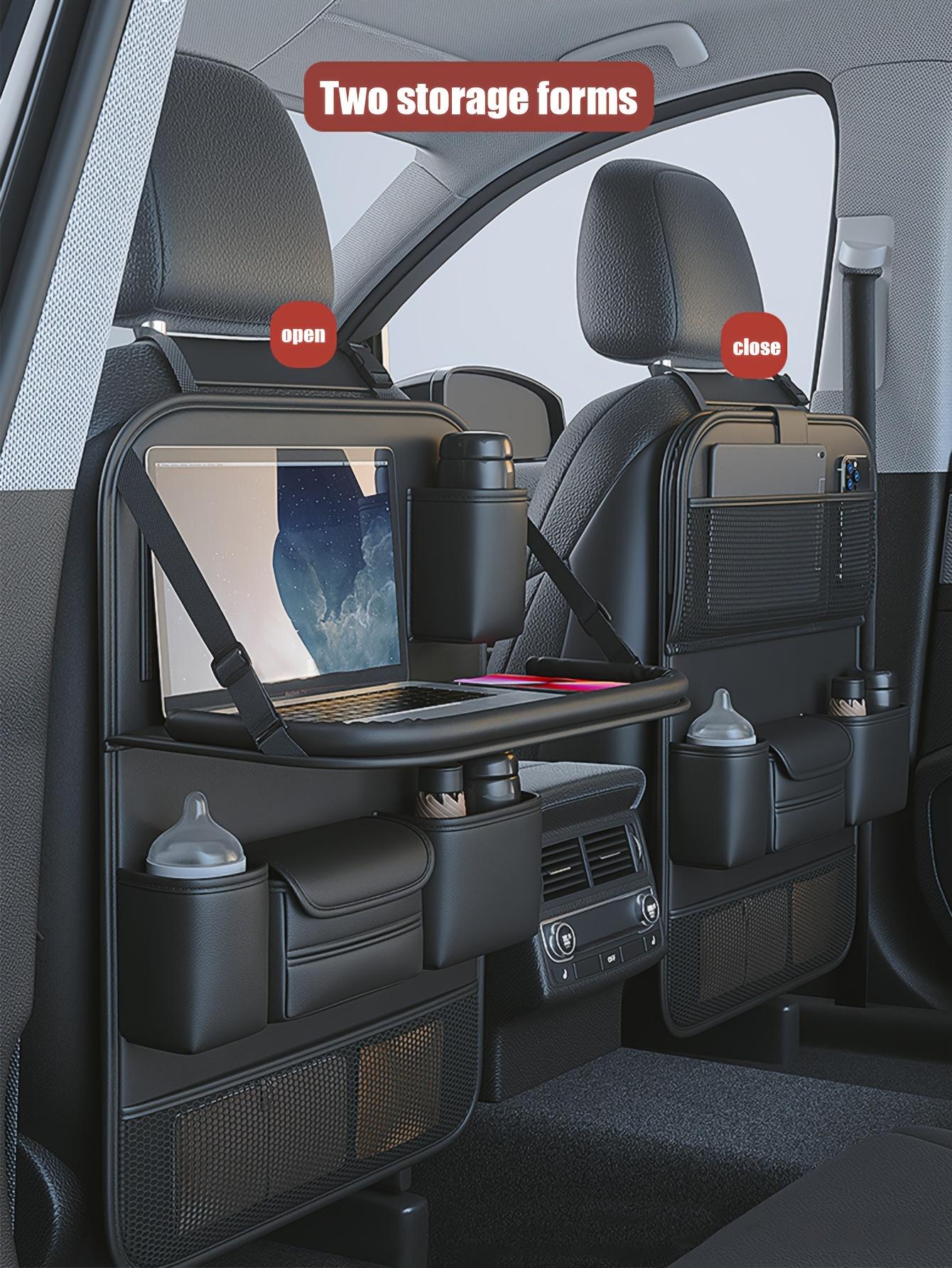 Car Accessories Folding Table for Car Seat Back Multi-functional Storage Box for Car Backseat