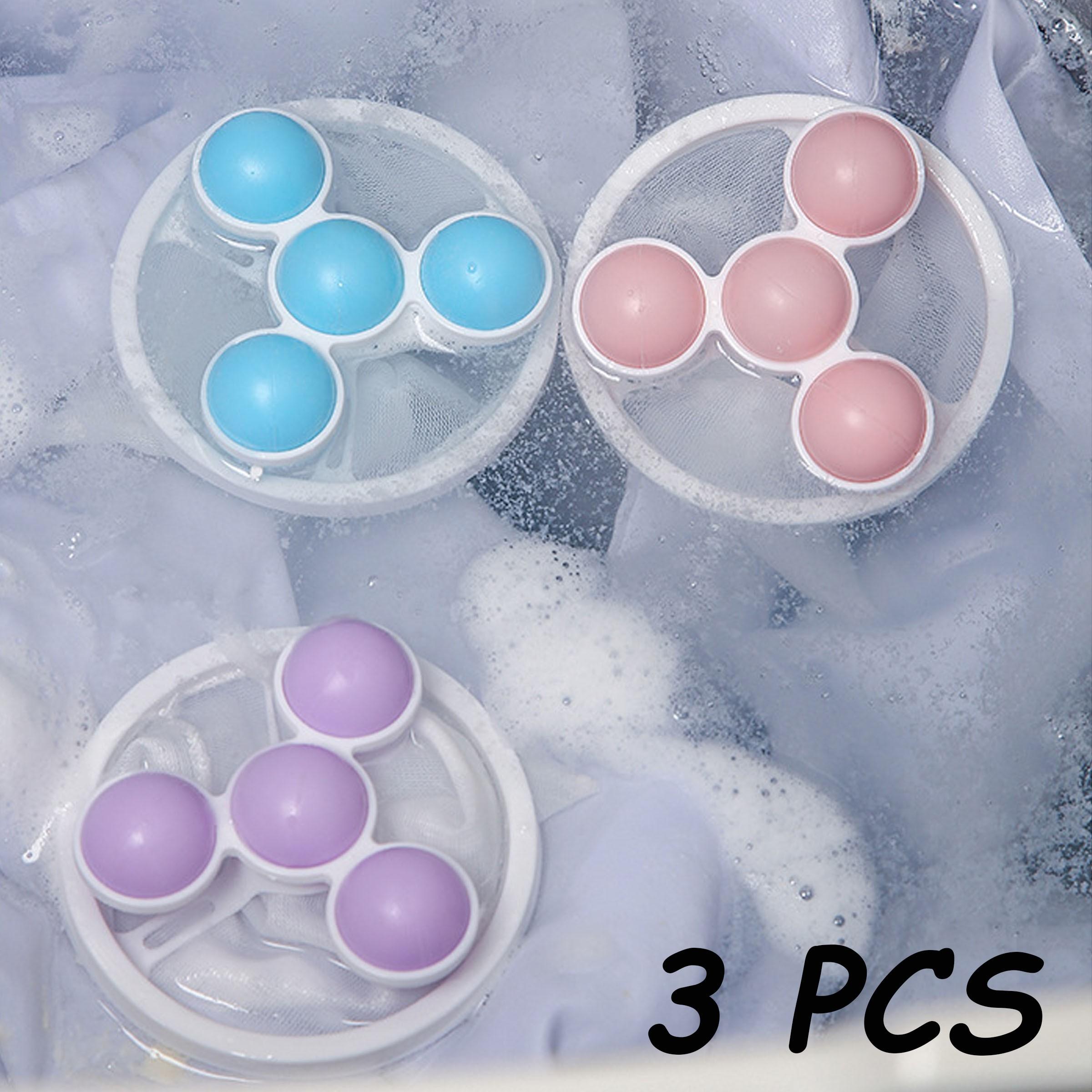 3-Pack Floating Lint Catcher Bags for Washing Machine, Reusable Pet Hair Remover, Home Cleaning Supplies, Laundry Lint Filter Nets