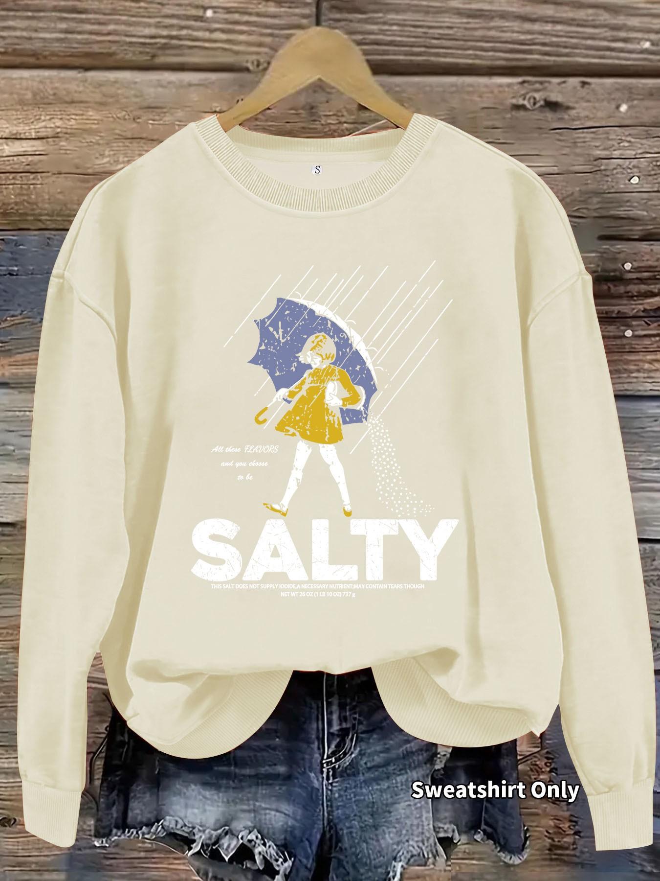 Women's Casual Graphic Pullover Sweater, Soft Long Sleeve Round Neck Sweatshirt, All Seasons Fitted Comfortable Fit