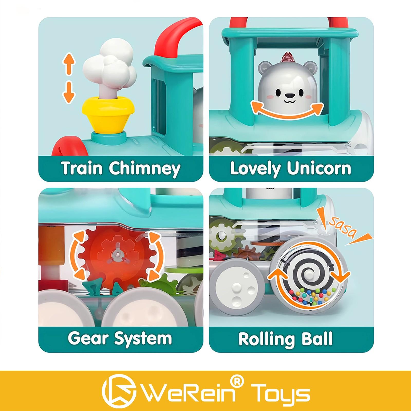 Infant Push Pull Train Toy, Safe & Durable Design, Perfect for Babies & Toddlers, Ideal Gift for Kids, Fun Learning Tool