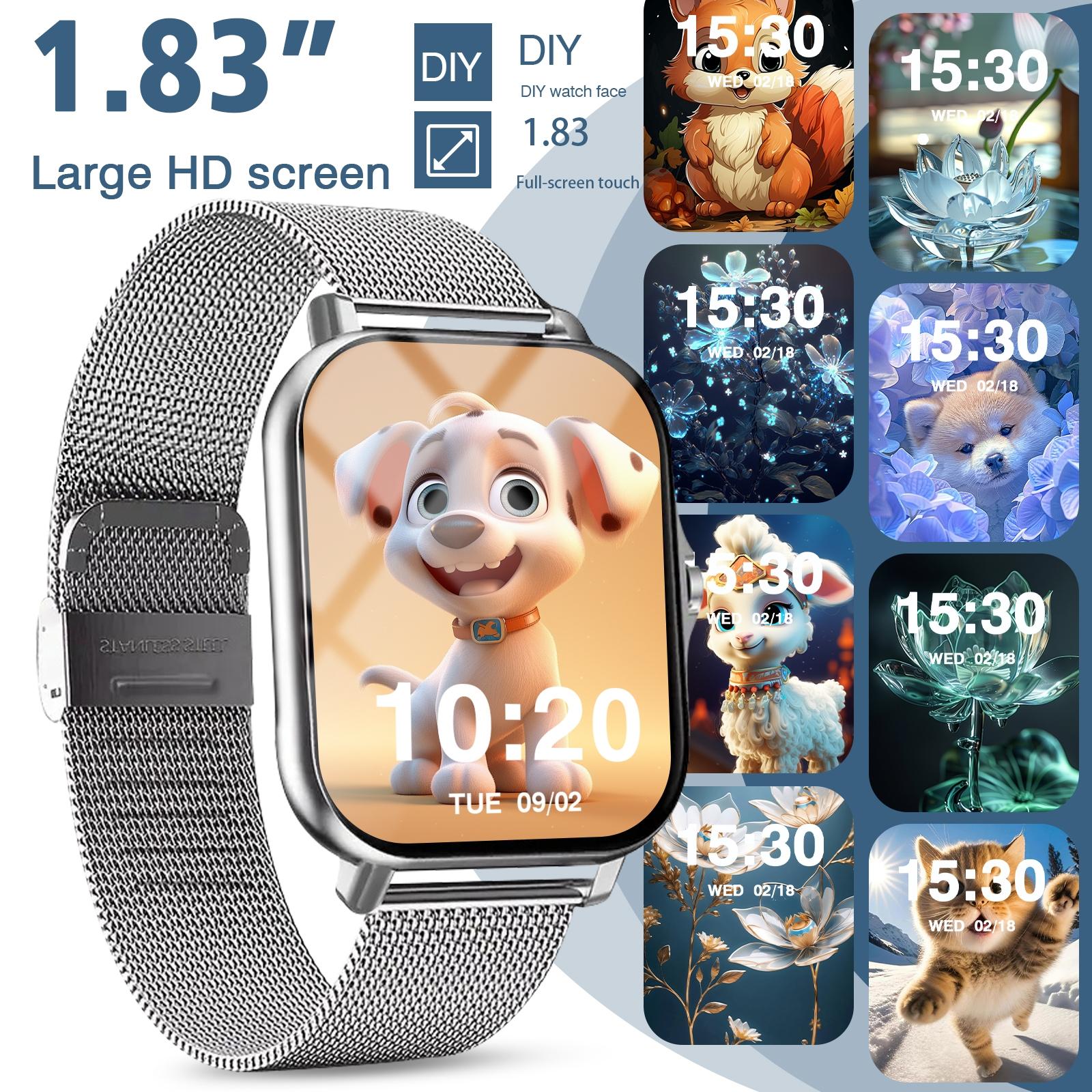Smartwatch, Health Smart Watch - 2026 Unisex, Wireless Connection & Answer/Make Call, Pedometer Fitness Tracker, Multiple Sports Modes, Sedentary Reminder & Message Push, Multimedia Message Viewing, Alarm Clock, Remote Music Playback