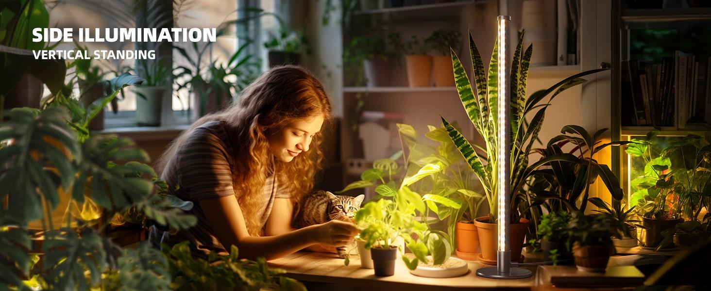 Barrina T10 Vertical Grow Light, 20W 2FT Desk Table Top LED Plant Light, Hanging and Standing, Full Spectrum