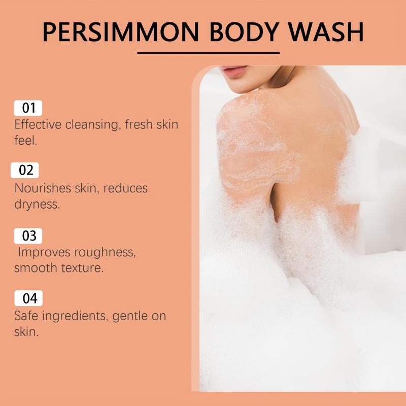 Persimmon Refreshing Shower Gel, Containing Aloe Vera, Persimmon Extract, Cleanses The Skin While Moisturizing, Making It Appear Smoother And More Delicate. It Deeply Cleanses The Skin, Leaving It Fresh, Comfortable, And Hydrated