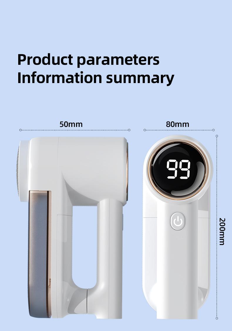 2026 Upgraded Electric Fabric Lint Remover for Clothes - Eliminates Static - Efficient and Convenient Fabric Shaver, Portable USB Rechargeable, Suitable for Sweatshirts, Blankets, Curtains, Carpets, Furniture, and Bedding