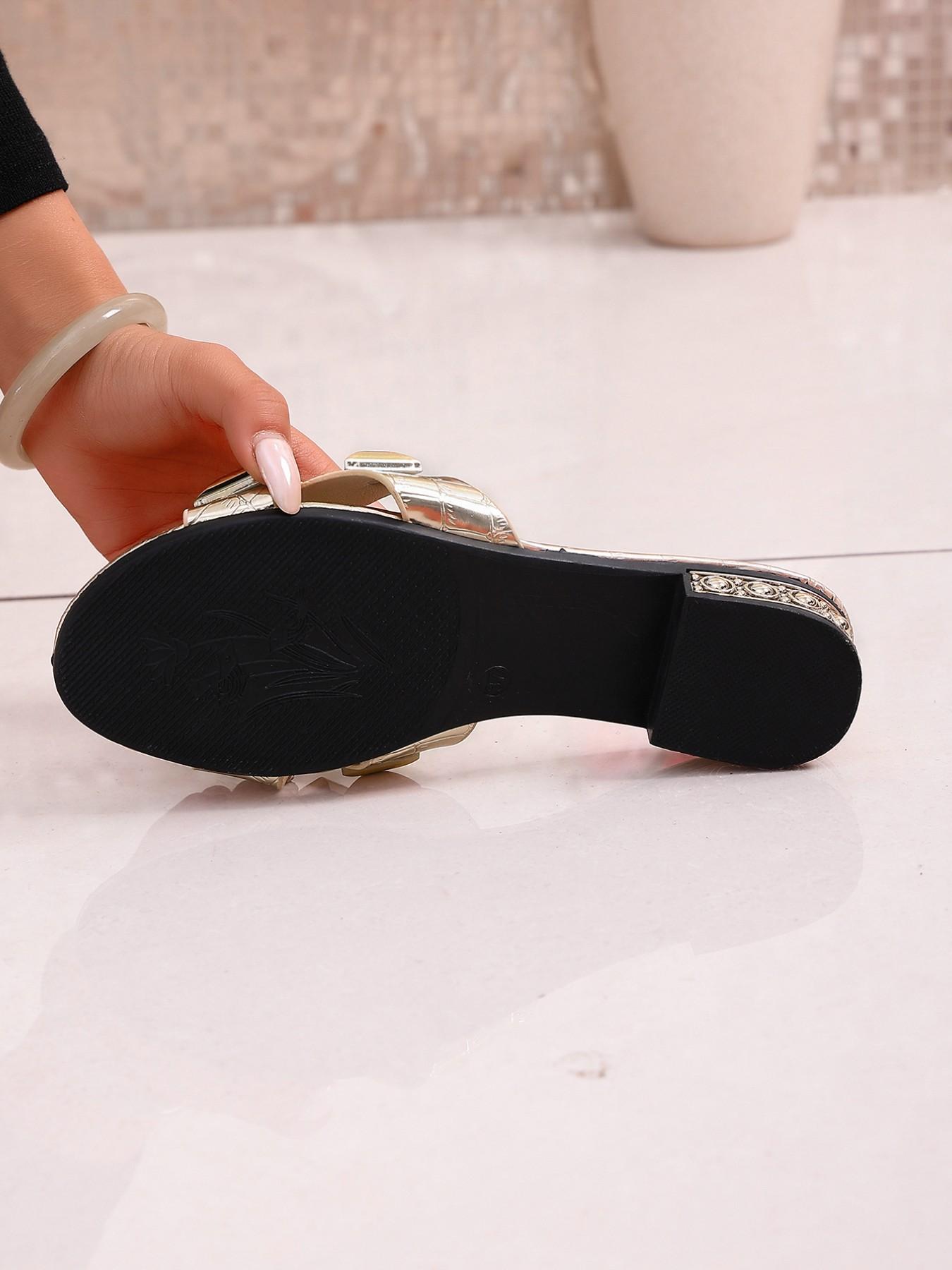 Women's Summer New Heeled Sandals, Snake Print Upper, Unique Design, Fashion Rhinestone Heel, Slip-On Comfort, Ideal for Daily Wear and Vacation