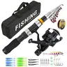 Spinning Fishing Rod & Reel Combo Set, Anti-Entanglement Fishing Pole with Accessories & Storage Bag for Outdoor Fishing, Fishing Supplies