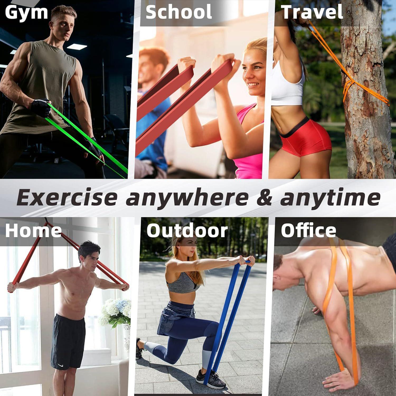 【TikTokShopBlackFriday】2025 Gift comfort Resistance Band Set,workout band pilates resistance yoga band workout straps home workout equipment fitness equipment