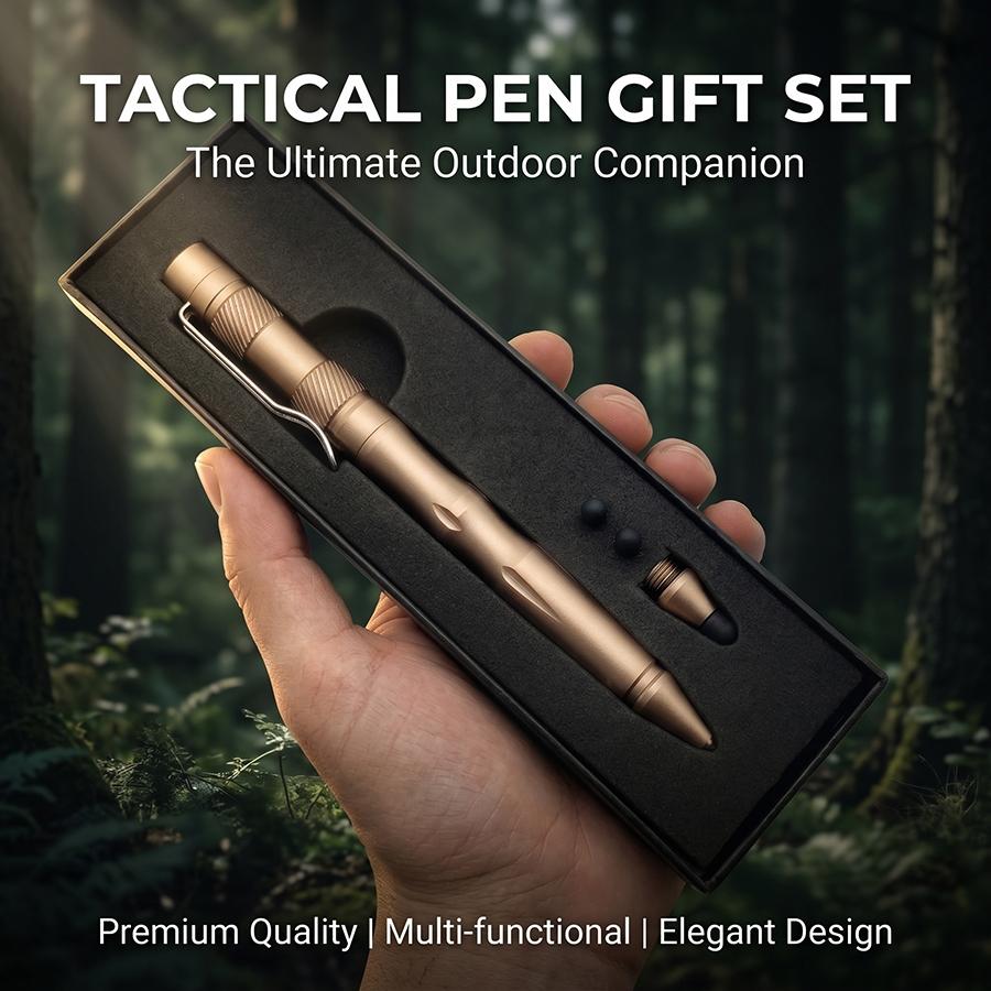 Tungsten steel window breaker multifunctional tactical pen with touch screen head signature self-defense pen outdoor combination tool