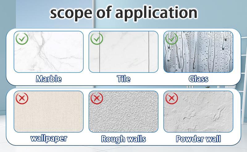 （Attention Usage Scenarios and Installation Steps）Adjustable ABS Suction Cup Shower Head Holder, No-Drill Wall Mount Shower Stand, Repositionable Design for Hands-Free Showering, Hair Washing, Pet Cleaning & Laundry