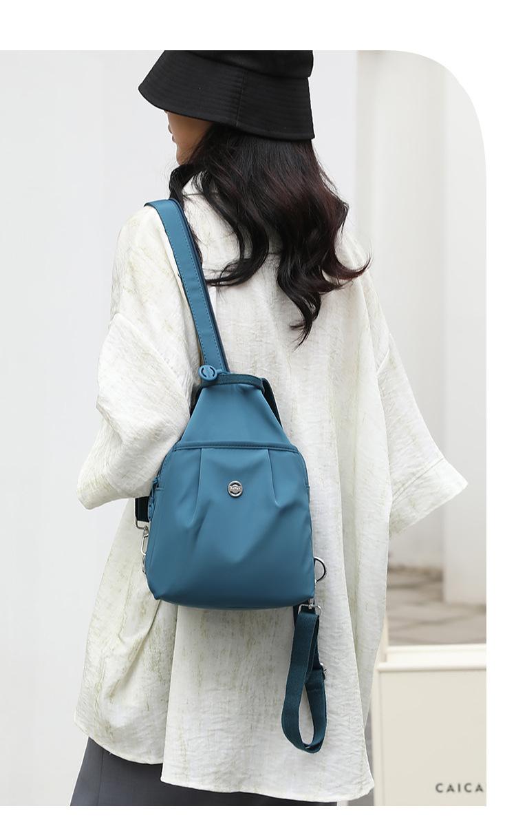 Velora Fashion Oxford Cloth Casual Backpack Messenger Bag Chest Bag with Side Pouch Adjustable Strap Zipper Pocket Inner Patch Pocket 30x21x14cm Velora Fashion Oxford Cloth Casual Backpack Messenger Bag Chest Bag with Side Pouch Adjustable Strap Zipper Pocket Inner Patch Pocket 30x21x14cm