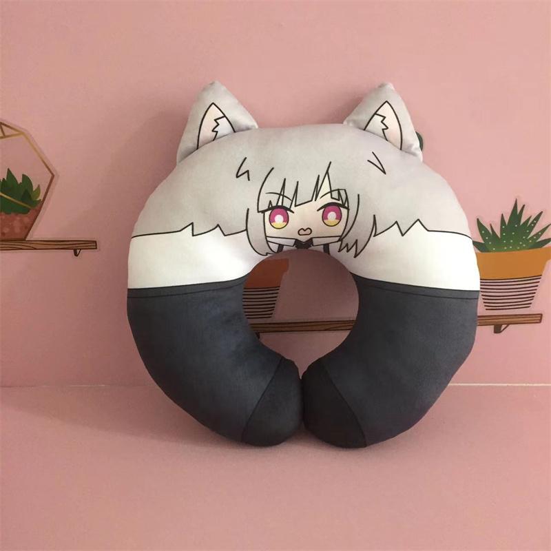 Bungou Stray Dogs Edogawa Rampo Cosplay Travel Neck Pillow Fyodor Dostoyevsky U-Shaped Plush Cushion Toy