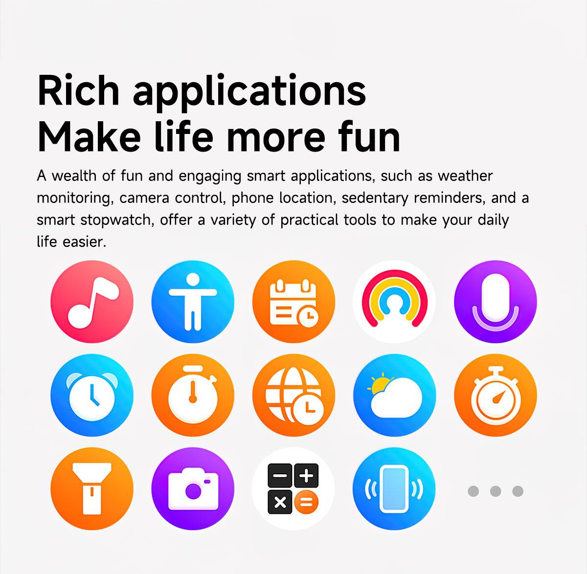 HT46 Outdoor Smart Watch Bluetooth Calling Heart Rate Sleep Blood Oxygen Monitor LED Light for Cycling Hiking Camping