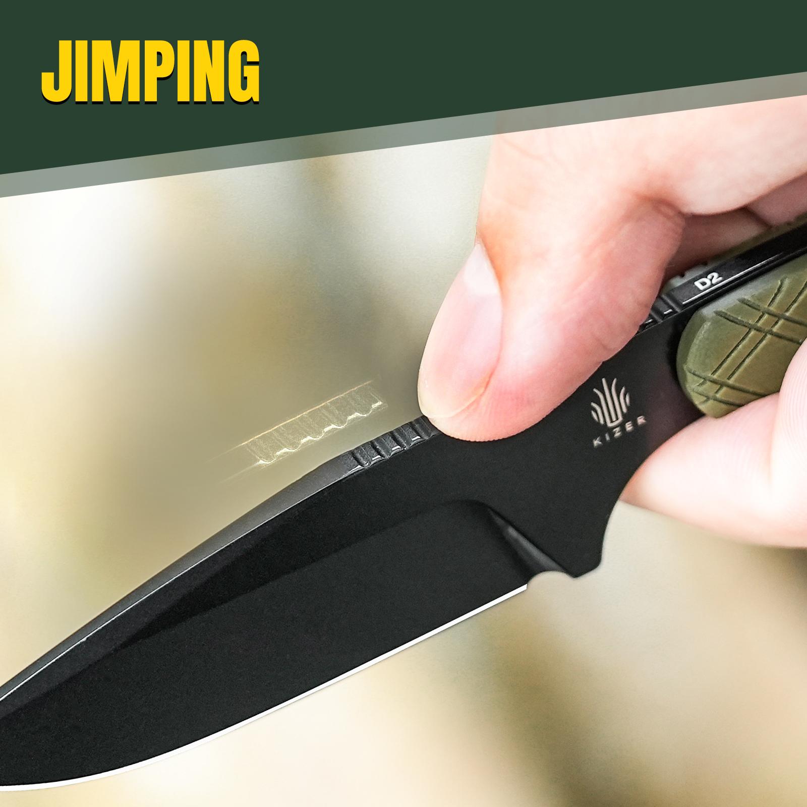 Kizer Outdoor EDC Muskrat D2 G10 Oliver Green Handle 1064A1