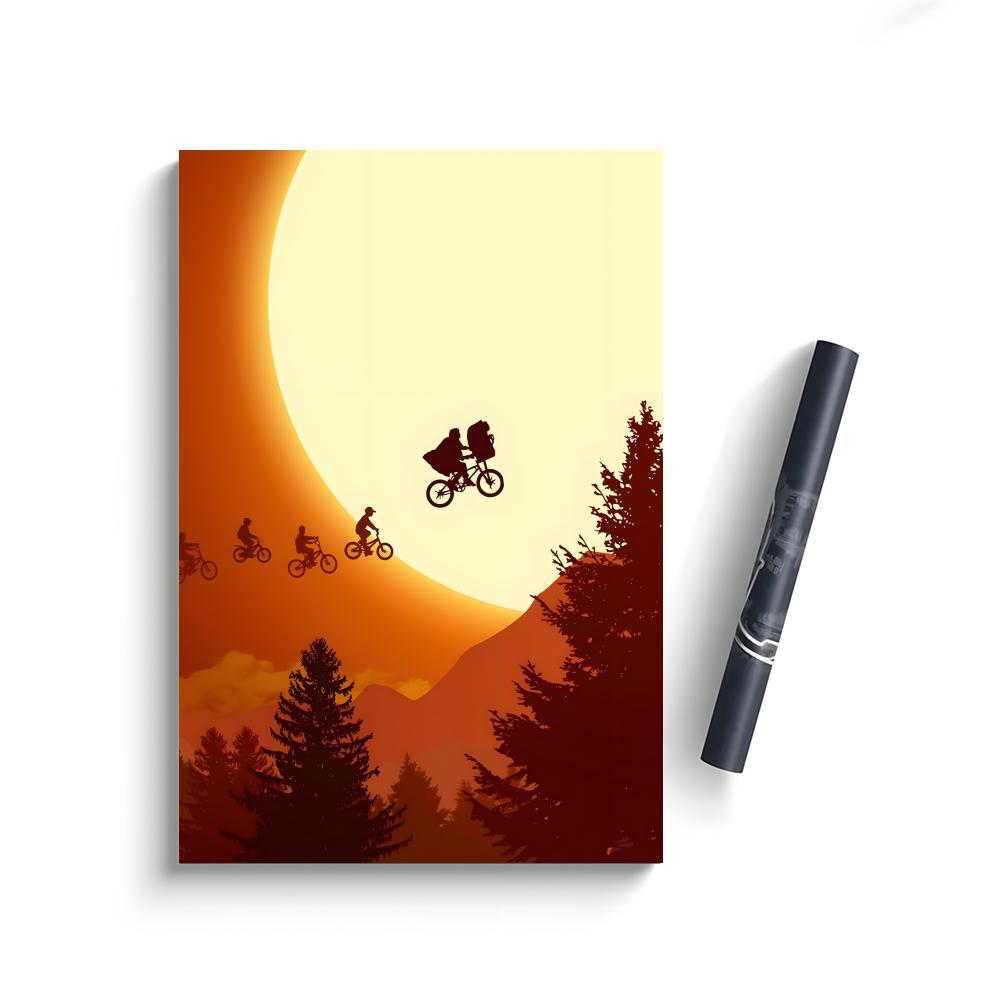 Alien Movie Retro Poster Self-Adhesive Waterproof Art Sticker, Aesthetic Minimalist Wall Poster for Coffee Shop, Bar & Home Room Decor