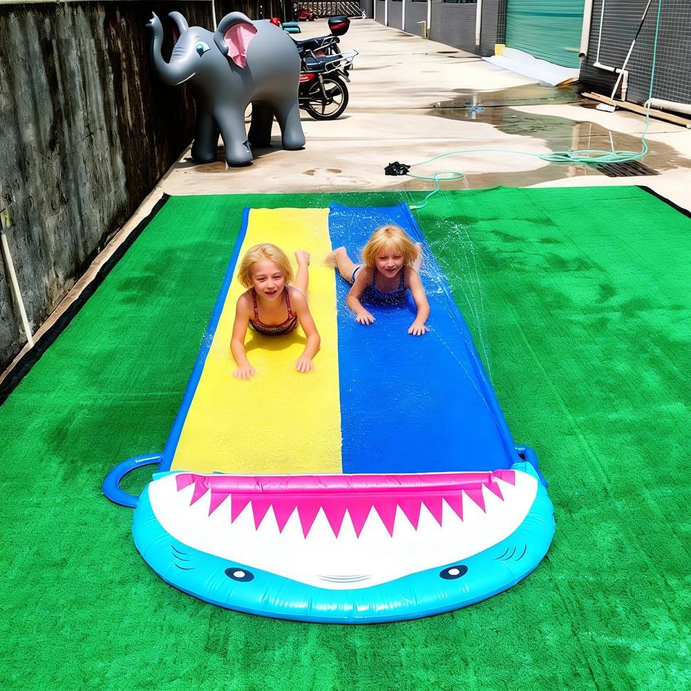 Inflatable Water Slide, New Playful Surfboard, Outdoor Single and Double Person, PVC Spray Water Slide, 1 Piece