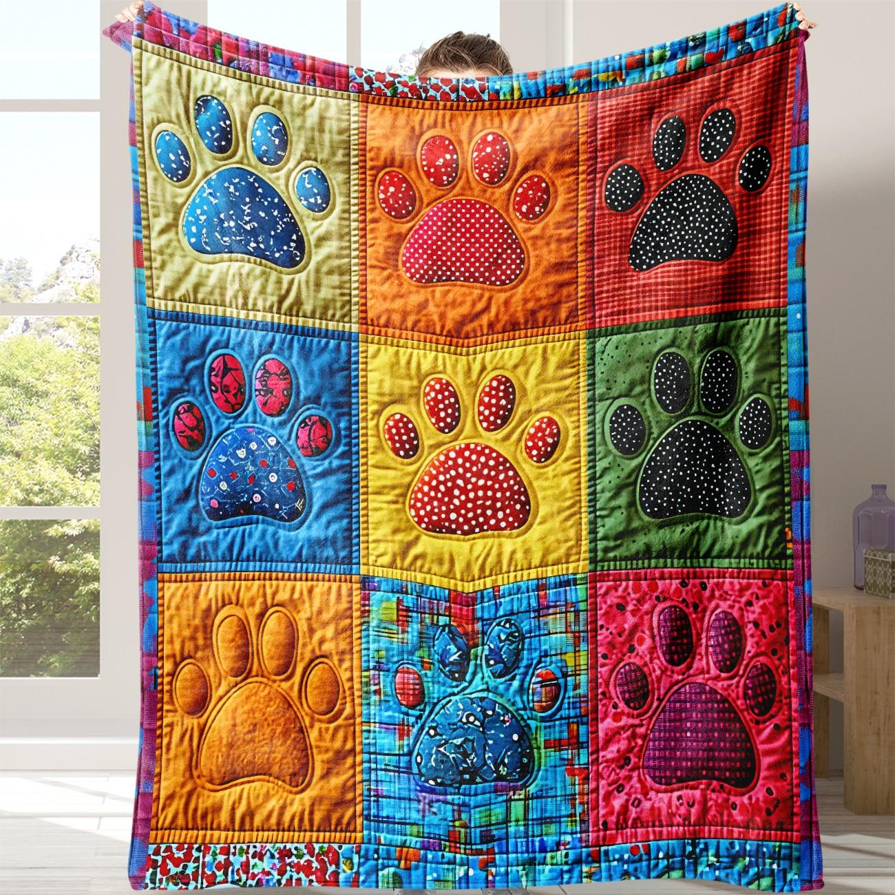 Soft Flannel Blanket for Dogs, Novelty Pet Accessory, Perfect for Naps at Home, Office, School, Travel, Gift Idea