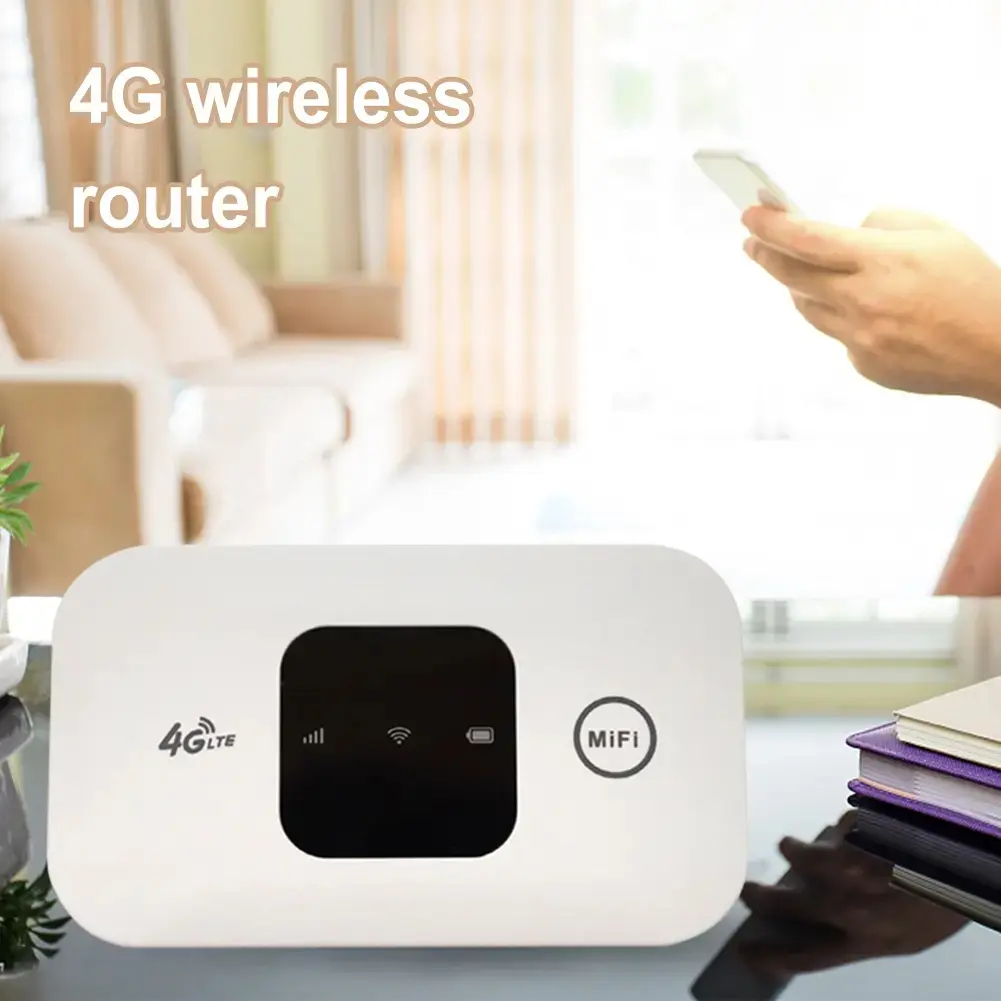 2026 H5577 Compact Portable 4G Pocket Wi-Fi Router - Mobile Hotspot with SIM Slot, USB Port, Rechargeable Batteries (1 x Battery), 1 x Instruction Manual, Wide Wireless Connectivity (Wi-Fi B/G/N) for Home, Office Use LTE