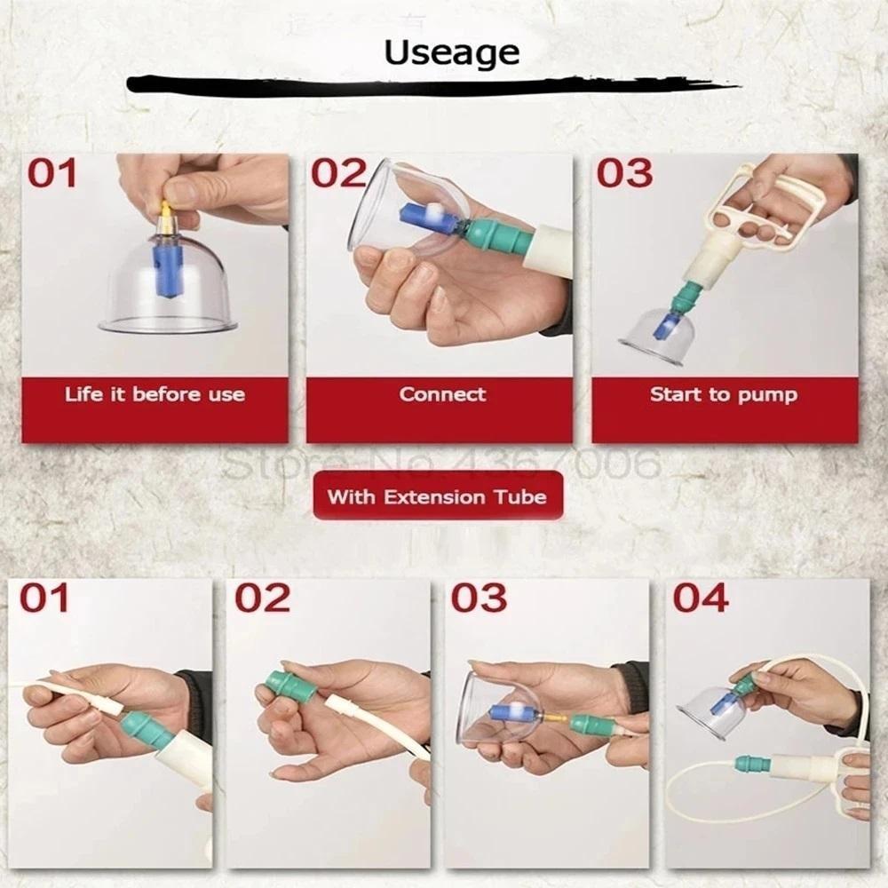 Vacuum Cupping Therapy Kit, Pain Relief and Muscle Recovery, Portable Cupping Cups for Back, Neck, Shoulder, Ideal for Athletes, Therapists, Home Care