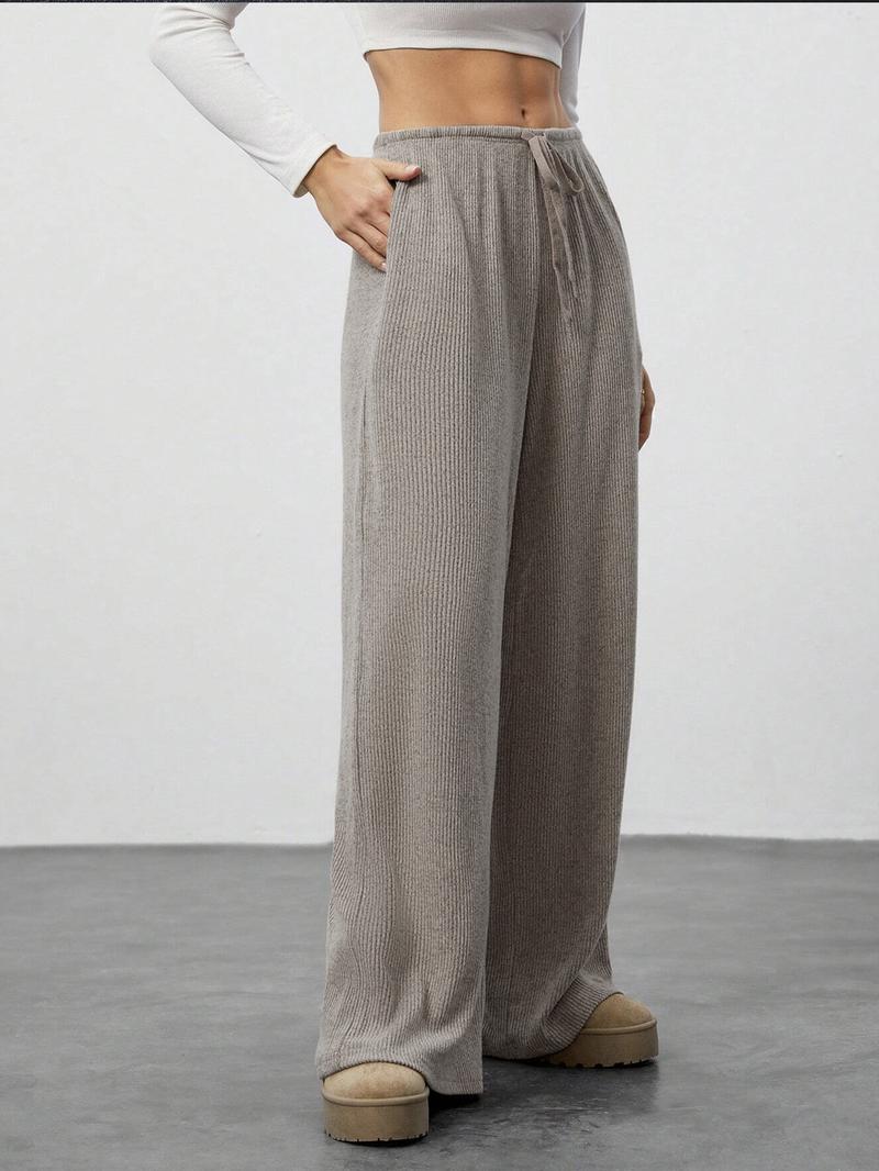 High Waist Comfortable Wide Leg Casual Jogging Pants, Versatile Athletic Trousers for Relaxed Fit, Ideal for Everyday Wear, Wide Leg Sweatpants