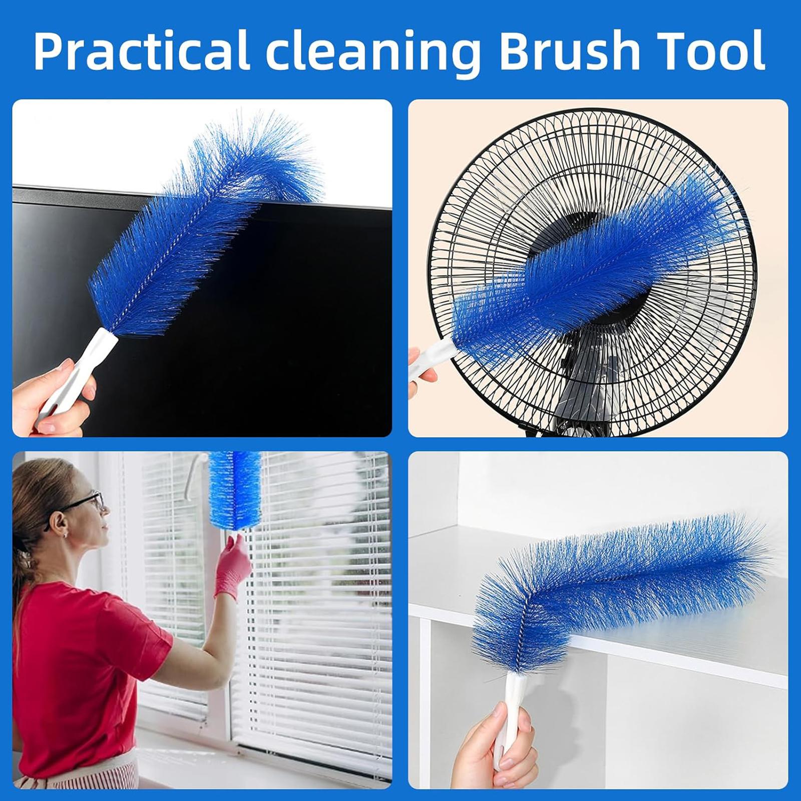 Buy 1 Get 2,Reusable Dust Remover,Fan Cleaner Brush,Duster,Cleaner Brush,Bendable Microfiber Head,Washable,ldeal for Ceiling Fan Blades,Curtains,Air Vents,Cars Et.