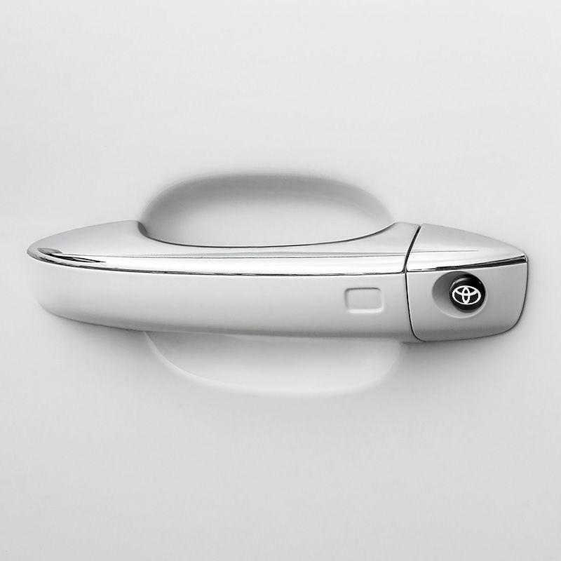 Car Door Lock Dustproof and Anti-Jamming Protective Durable Decorative Keyhole Sticker for Toyota Corolla C-hr Rav4 86 Avensis T25 Auris Land Cruiser Yaris Hilux Prius Camry