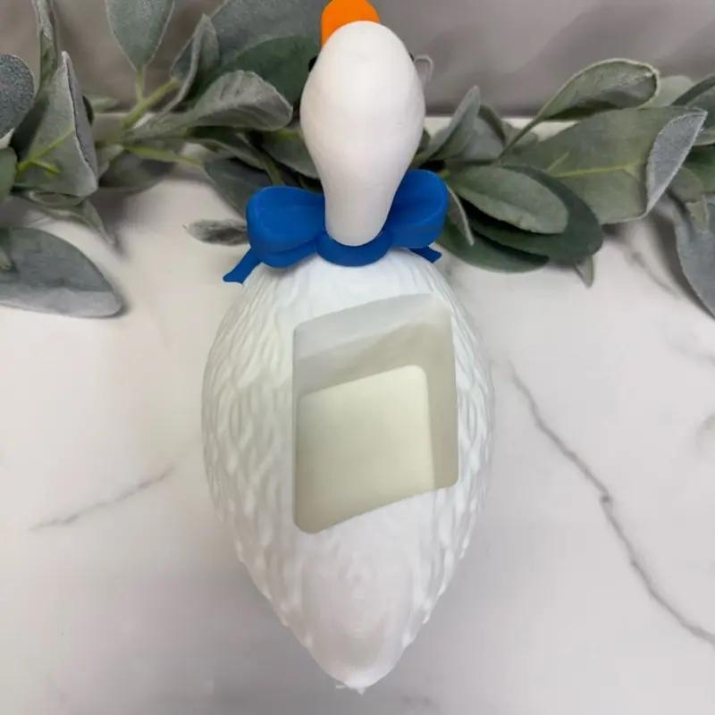 Goose with Bow Soap Holder for Bath and Body Works Foaming Hand Soap, 3D Printed Design, Unique Bathroom Accessory, Durable Material