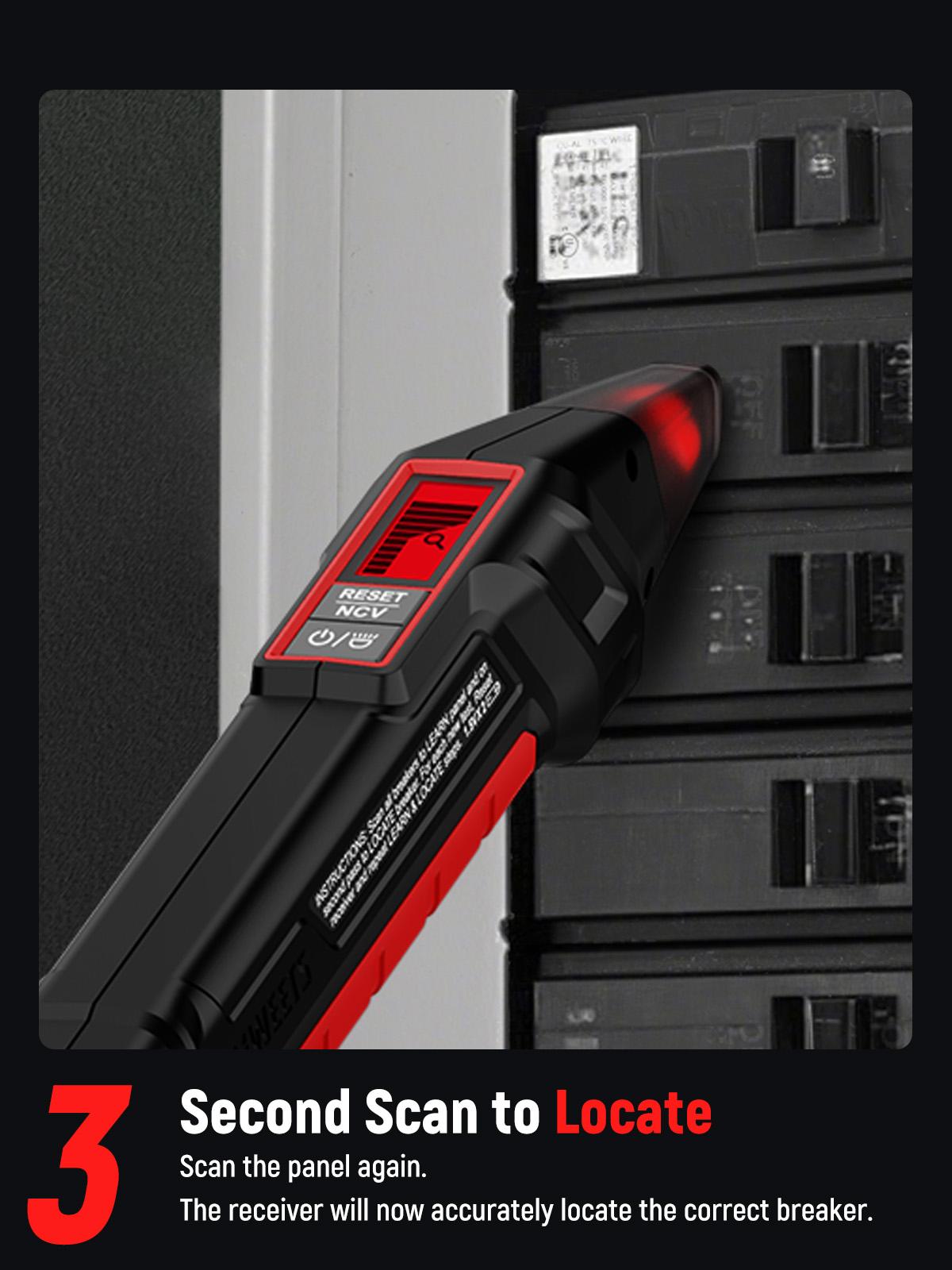 KAIWEETS Circuit Breaker Finder & GFCl Outlet Tester: 2-Piece Set for Quick & Accurate Breaker Locating, Voltage Detection, and GFCI Testing