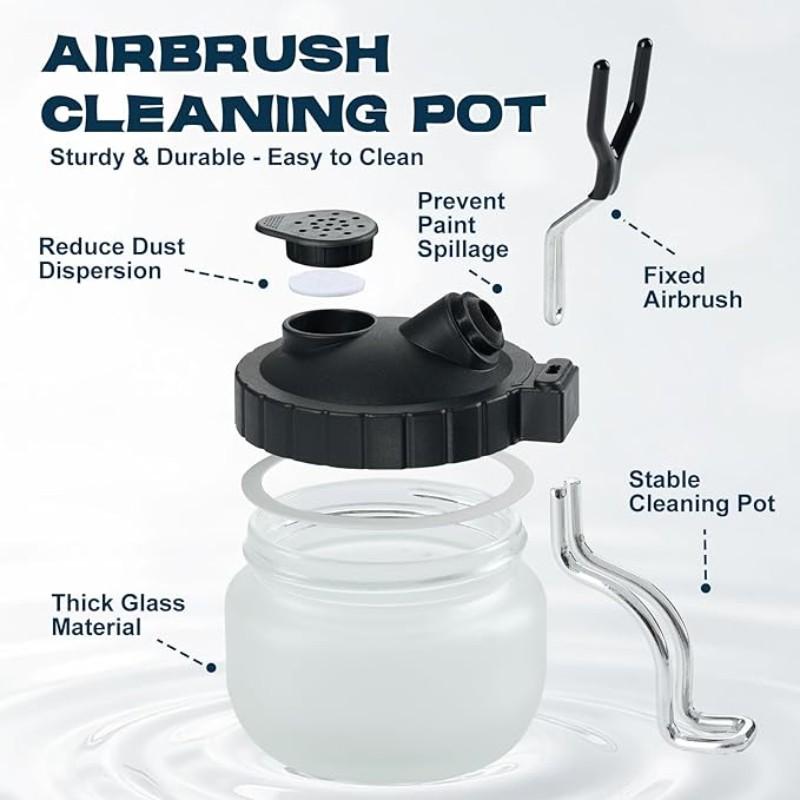 Multifunctional Spray Pen Cleaning Set, Includes Cleaning Tools, Easy-To-Clean Container, Contains 5 Brushes + 5 Cleaning Needles + 1 Repair Tool