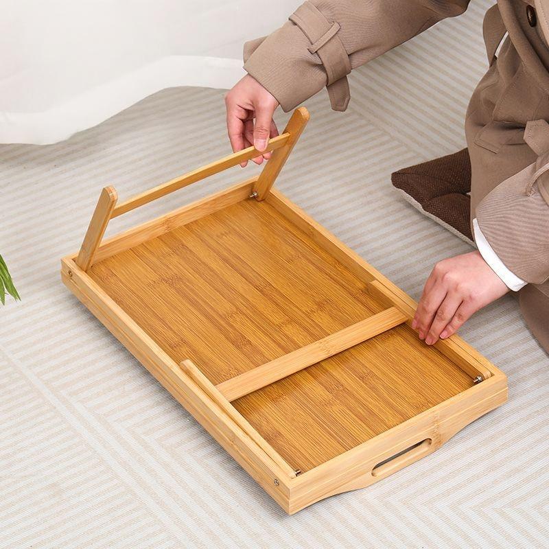 Portable Bedside Table, Folding Tray Table, Foldable Design for Easy Storage & Use, Ideal for Reading/drinking/cosmetic Application