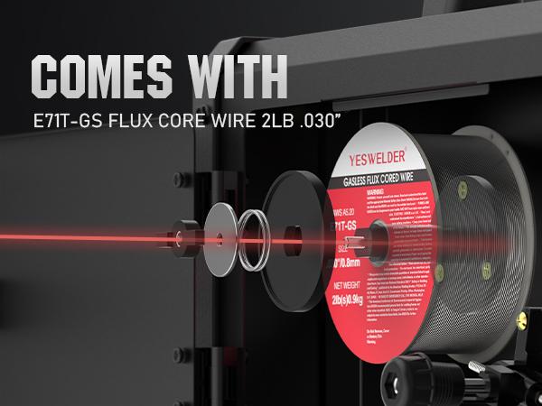 YESWELDER FLUX-135PRO 135Amp 110V Flux Core MIG Welder, Gasless MIG/Lift TIG/Stick 3-in-1 Welding Machine, Digital Display DC IGBT Synergic Control YESWELDER FLUX-135PRO 135Amp 110V Flux Core MIG Welder, Gasless MIG/Lift TIG/Stick 3-in-1 Welding Machine, Digital Display DC IGBT Synergic Control