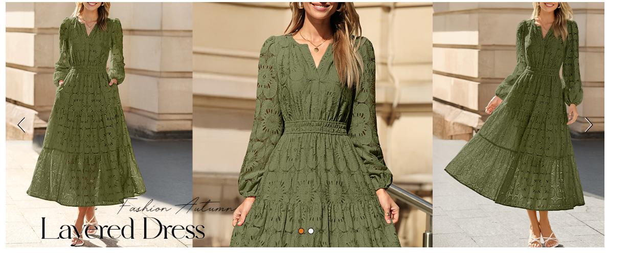 MEROKEETY Women's Fall Long Sleeve Floral Maxi Dress Lace Eyelet Hollow Out Tiered Boho Wedding Guset Dresses Pockets MEROKEETY Women's Fall Long Sleeve Floral Maxi Dress Lace Eyelet Hollow Out Tiered Boho Wedding Guset Dresses Pockets