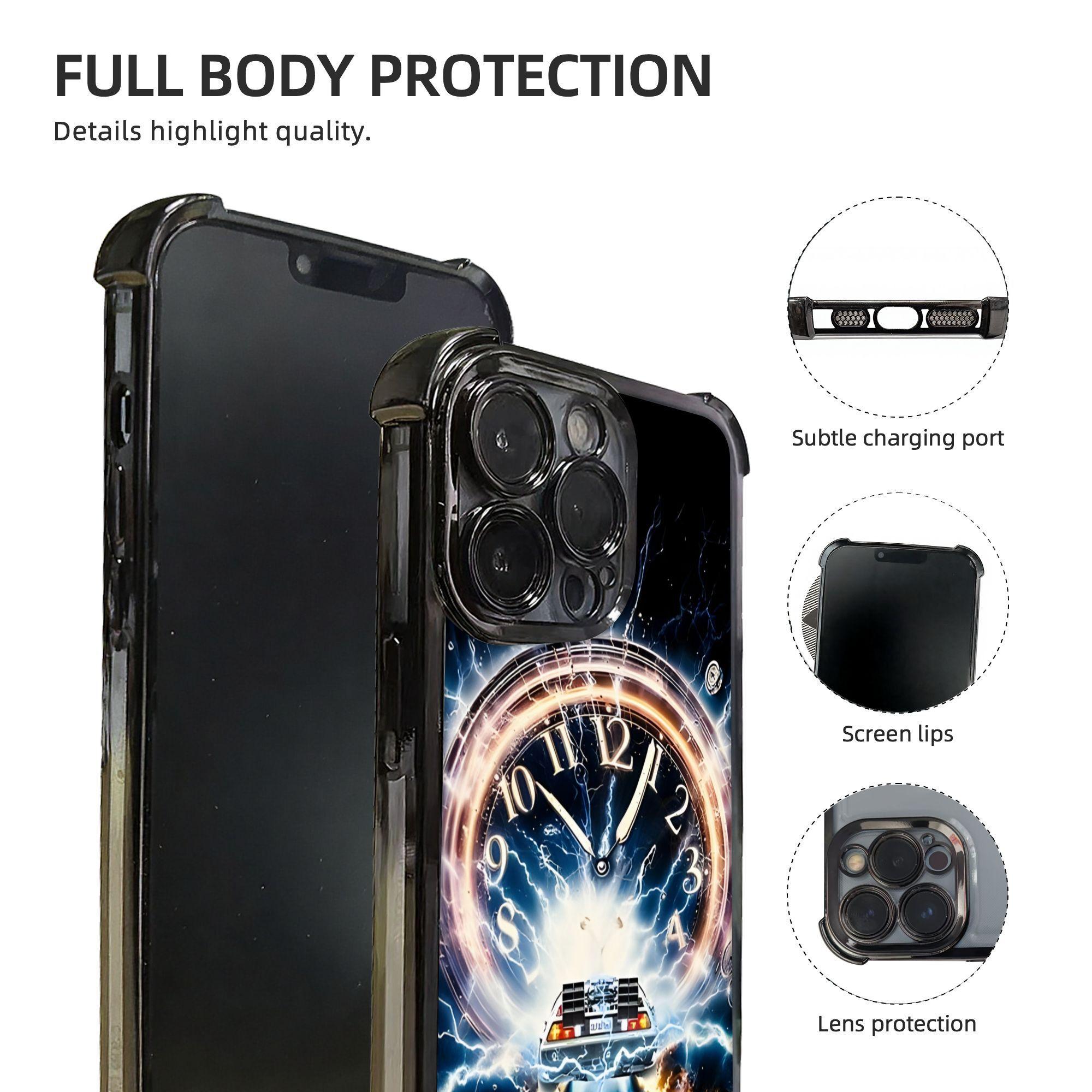 Phone Case - 1PC Featuring a Race Through Time Design Phone Case, Made with an Electroplating Process for Protection, Equipped with Reinforced Cushioning And Collision Prevention, Compatible with Various for iphone Models Including 17, 16, 15, 14