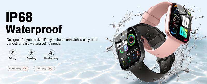 [Valentine's Day] Tukio 2026 New Smart Watch with AI ChatGPT AI Assistant, 1.91" HD Display, 112+ Fitness Activity Tracker, Heart Rate Monitor, Sleep Monitor, Step Counter, Bluetooth Calling, IP68 Waterproof, for Android & iOS - Monitoring