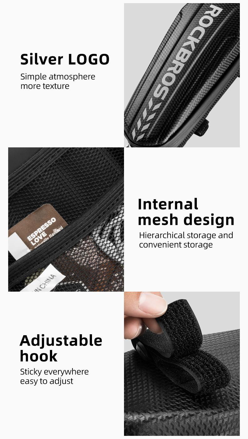 ROCKBROS Scooter Storage Bag Scooter Front Hanging Bag Waterproof Scooter handlebar Bag Folding Bike EVA Hard Shell Scooter Frame Bag ROCKBROS Scooter Storage Bag Scooter Front Hanging Bag Waterproof Scooter handlebar Bag Folding Bike EVA Hard Shell Scooter Frame Bag