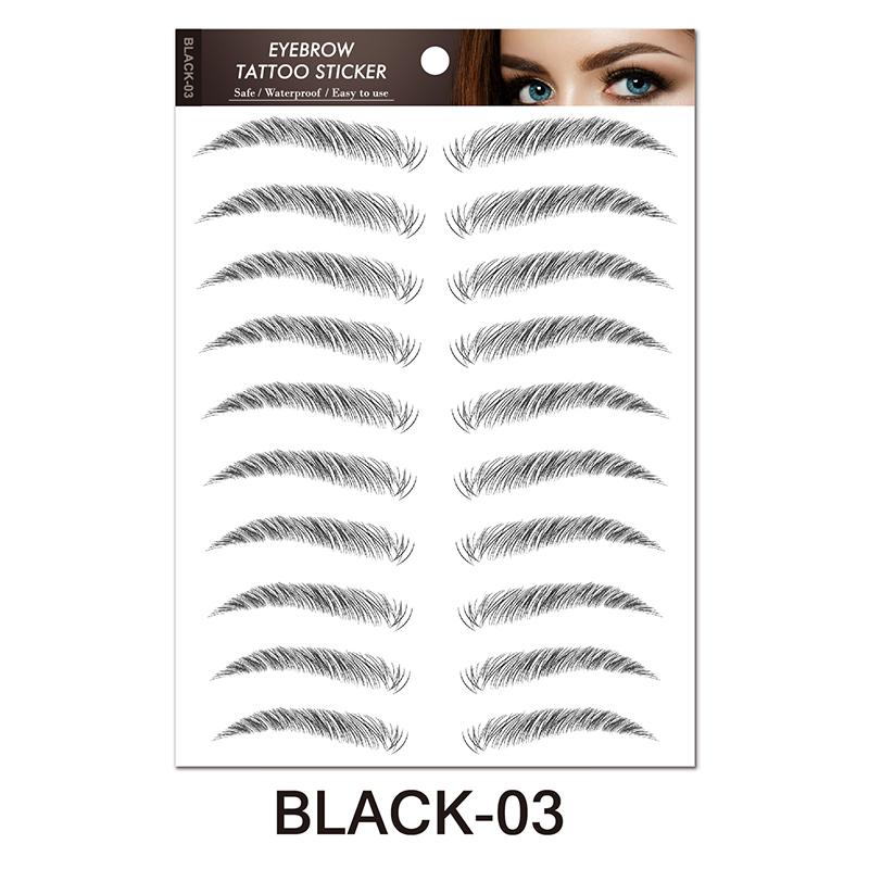 Eyebrow Tattoo Sticker, Quick Application, Natural Look, Multi-Pack, Easy Brow Lift, Create Realistic Makeup, Waterproof Temporary Tattoos, Ephemeral Tattoos