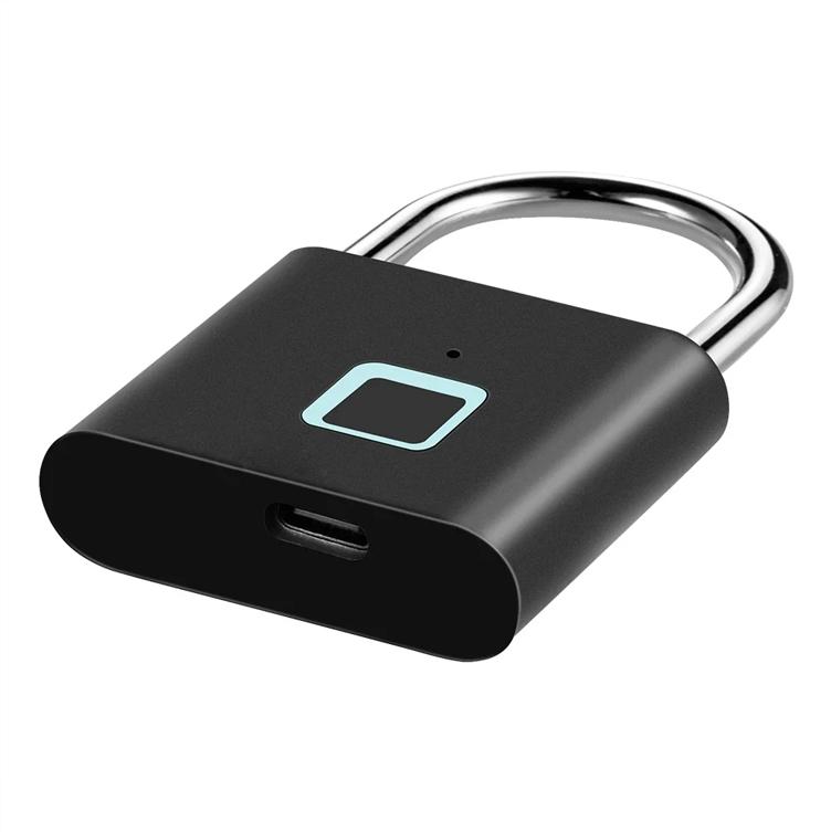 Smart Fingerprint Hanging Lock, USB Rechargeable, Biometric Fingerprint Lock, Zinc Alloy Security, Easy One-Click Operation