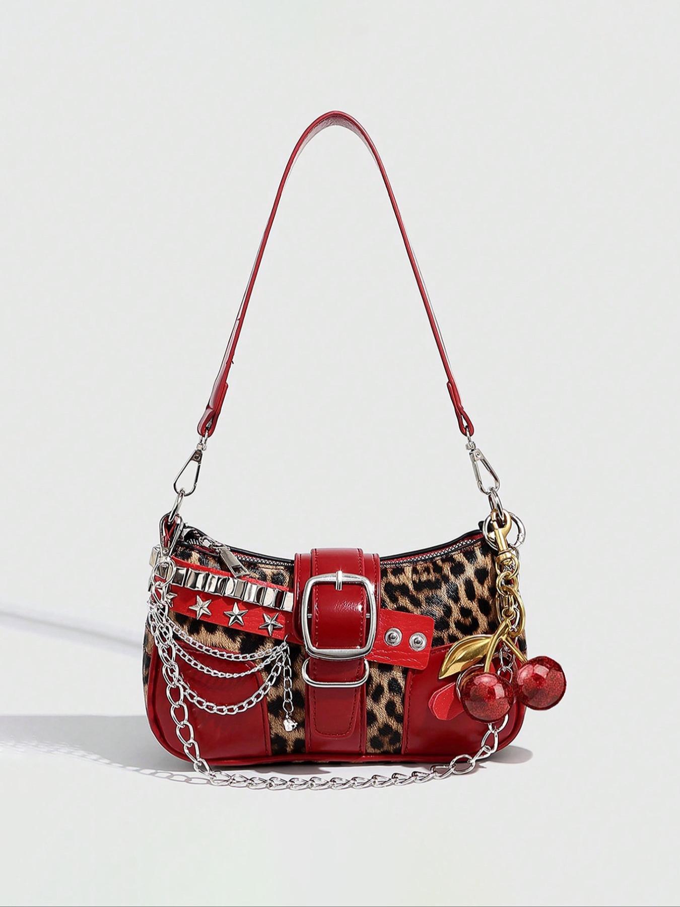 Women's Fashion Chain Strap Decorated Crossbody Bag, Casual Versatile Shoulder Bag for Daily Used, Trendy All-match Commuter Bag, Fashionable Bags