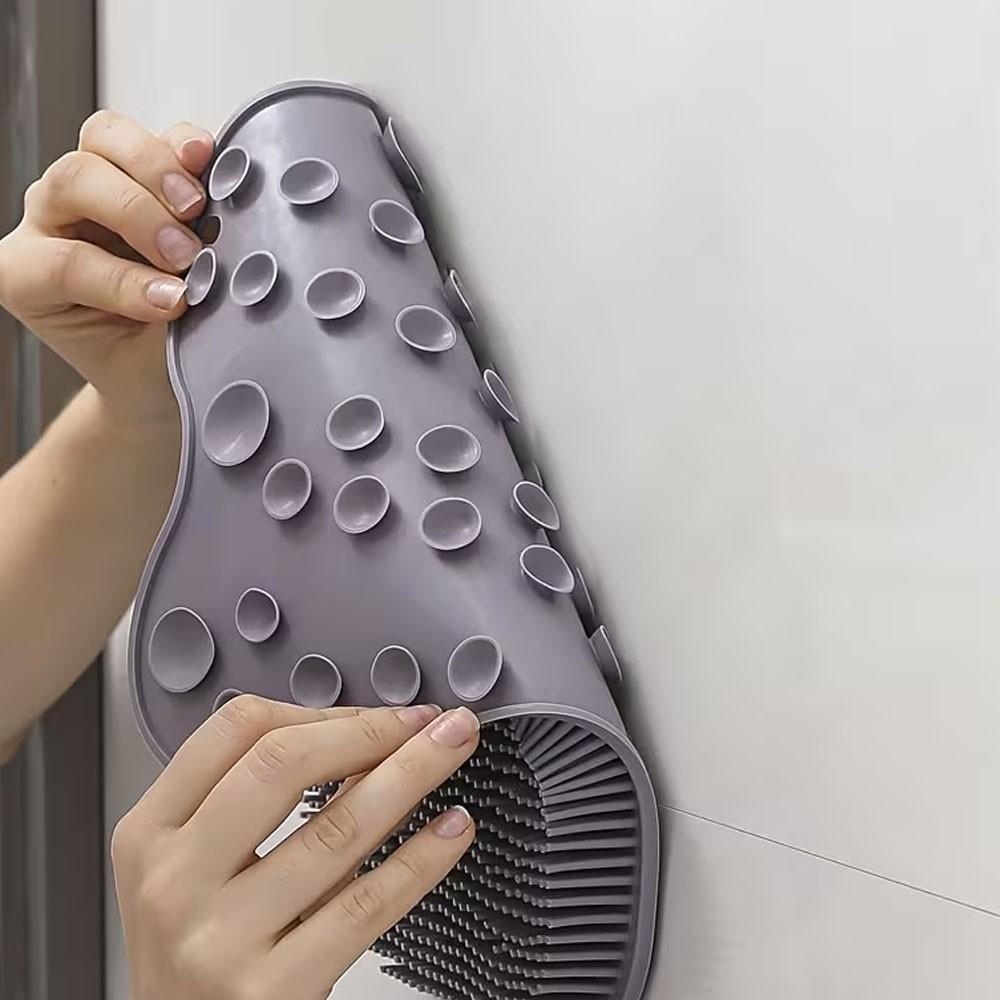 Large Multi-Functional Suction Back Scrubber Brush, Soft Bristles for Deep Massage, Comfortable Design, Ideal for Bathing and Foot Soaking
