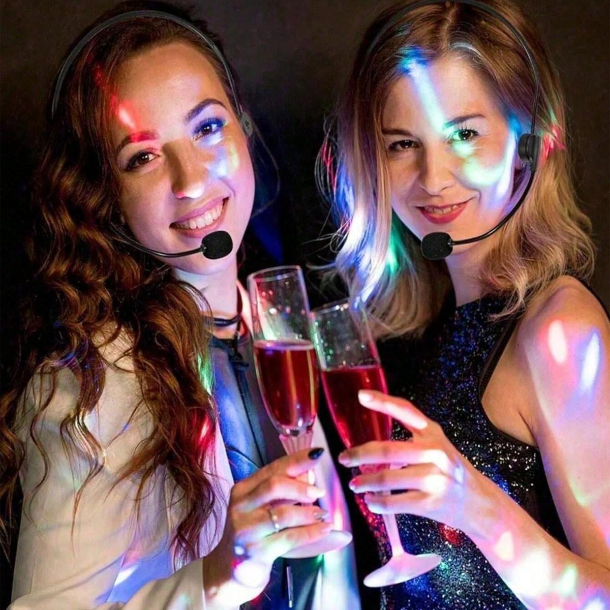 2/4/6PCS Rock Star Costume Accessories, Fake Microphone Headset, Halloween Party Props, Music Festival Gear, Gift for Friends & Family