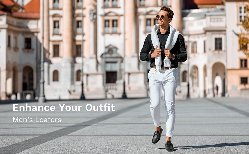 Bruno Marc Men's Horsebit Moccasin Loafers Shoes