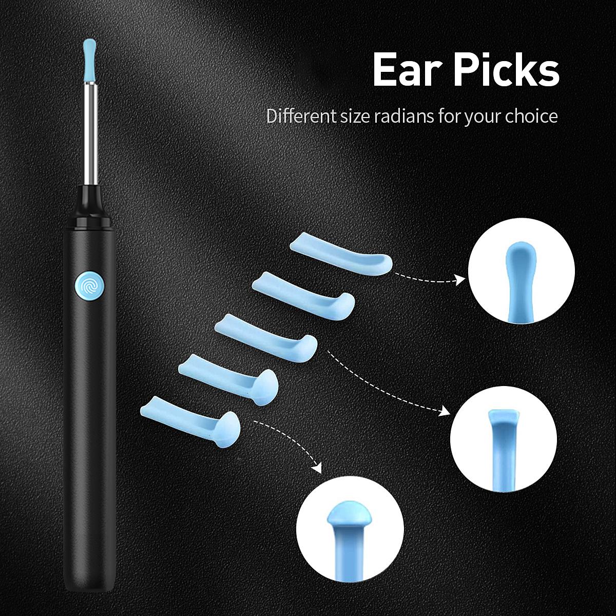 1pc Ear Wax Removal Earwax Remover Tool, Ear Cleaning Tool with 8 Pcs Ear Set, Ear Camera with 5 Ear Spoon, Ear Cleaner with Camera Earwax Removal Kit with Light