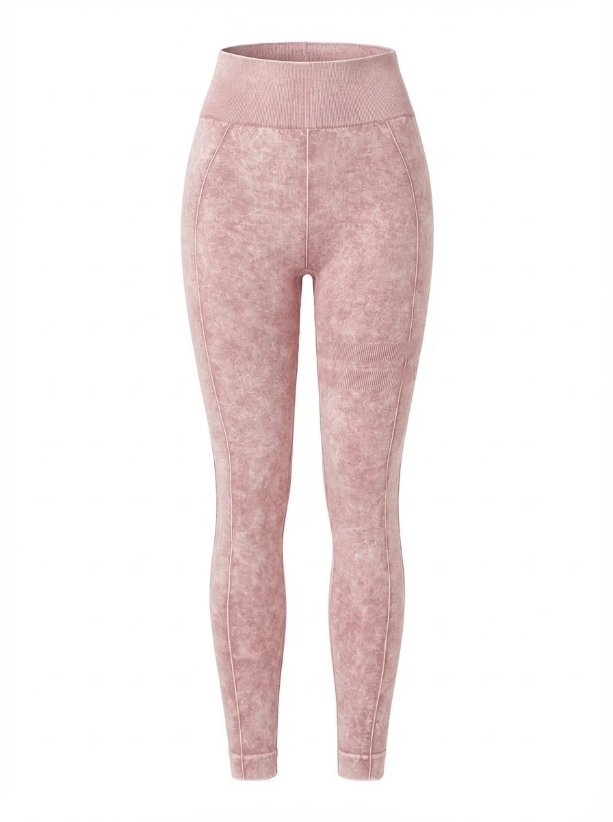 Women's Solid-Color High-Waist Stretchy Sports Leggings, Breathable Comfortable Skinny Pants for Yoga, Gym and Workouts, Ladies' Sportswear for All Seasons, Comfy Stretchy Leggings