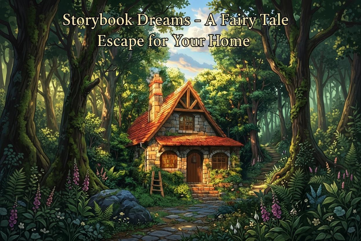 Dreamy Forest Fairy Tale Bath Curtain, Soft Polyester Bathroom Privacy Curtain, High-Definition Print, Ideal for Home, Airbnb, Hotels