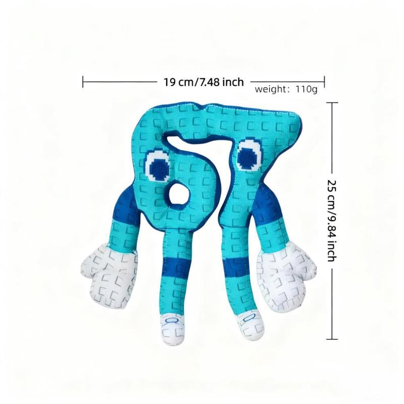 Trending Brainrot 67 Plush 9.8inches Six-Seven Meme Character, Soft Pixel Plush for Instagram, TikTok Collectors, Stuffed Animal