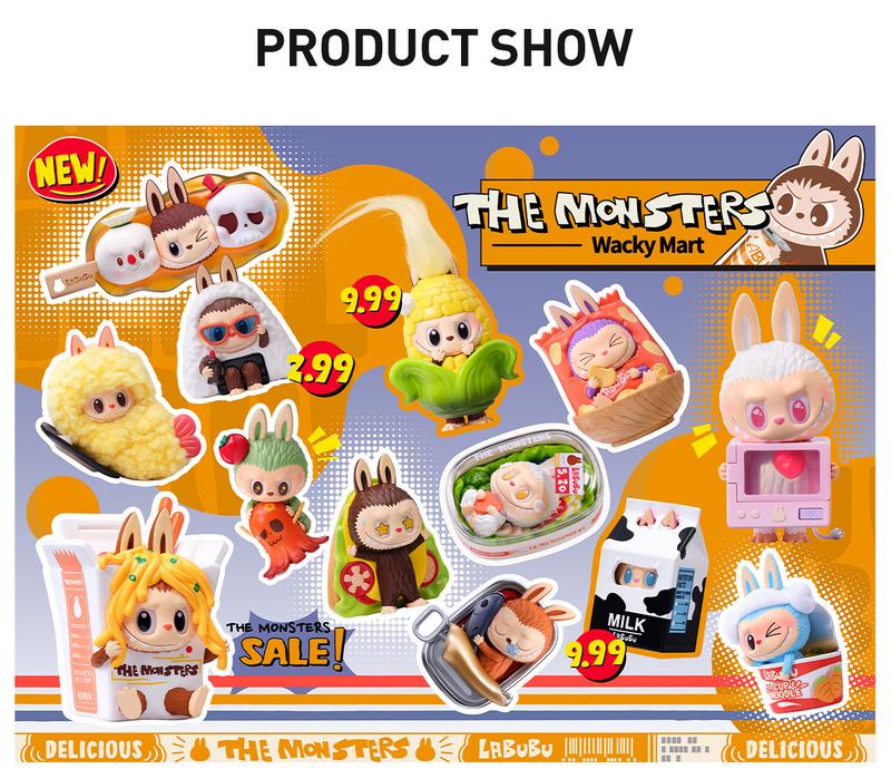 POP MART THE MONSTERS Wacky Mart Series Figures, Blind Box, Mystery Box