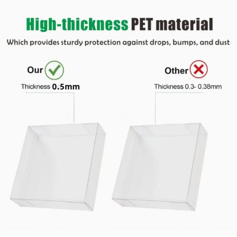 For Clear Plastic Display Box for Japanese Small Booster Box, Japanese Booster Box Case Display Protectors Convenient Stackable Storage Card Hobby Box