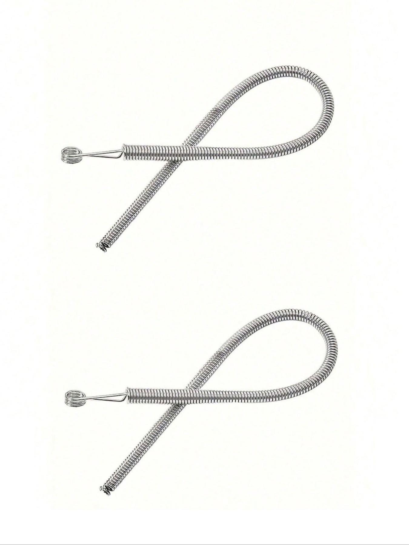 Spring-Loaded Flexible Drawstring Replacement Tool | 2-In-1 Elastic Band Inserter For Pants, Hoodies & Skirts | Home Essentials Kit With Waistband Stringer, No-Sew DIY Helper | Christmas Gift For Women (Steel Spring, Bendable Guide Tip)