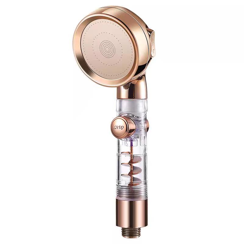 Three-Function Boosted Filter Shower Head, One-Touch Switch Water-Saving Bathroom Shower Spray, Efficient Pressure-Raised Design