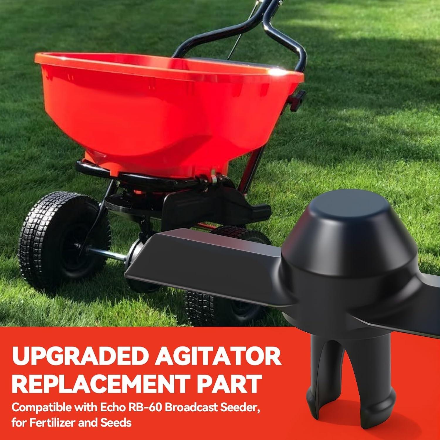 Upgraded Agitator Replacement for Echo RB-60 Broadcast Spreader(1/2pcs), for Fertilizer and Seeds, Improves Seed and Fertilizer Flow, Easy Installation